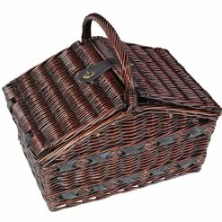 Bester Verkauf 😉 Cilio Como Picknick-Korb Dunkelbraun 🧨